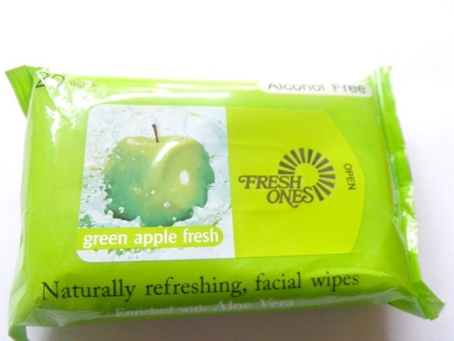 Fresh Ones AlcoholFree Facial Wipes Green Apple Fresh Review1