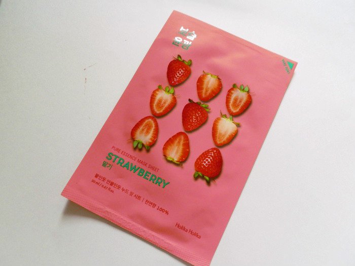 Holika Holika Pure Essence Sheet Mask Strawberry Review main