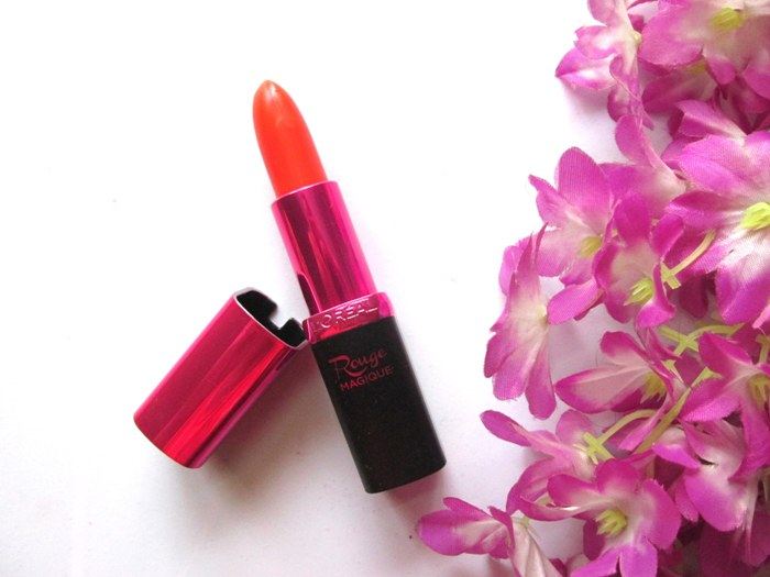 LOreal Paris Rouge Magique Intense Matte Lipstick Tropical Sorbet Review3
