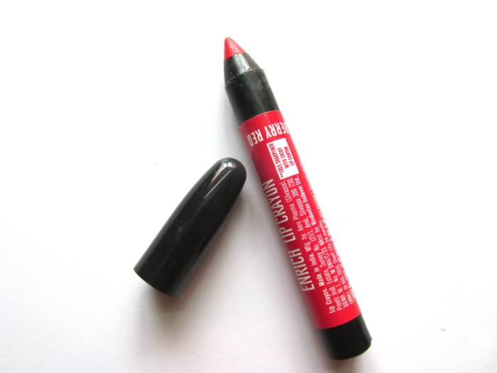 Lakme Enrich Lip Crayon 01 Berry Red Review2