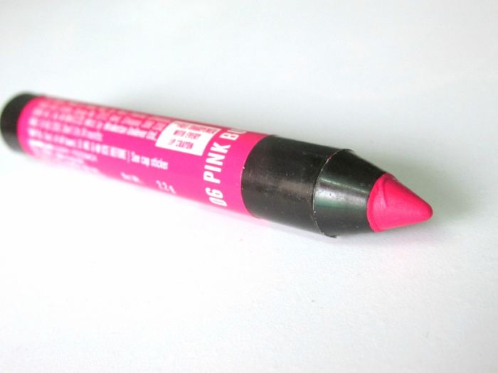 Lakme Enrich Lip Crayon Pink Burst Review Side