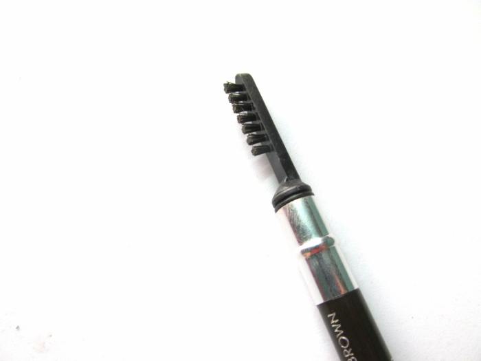 MUA Eyebrow Pencil Black Brown Review brush close up