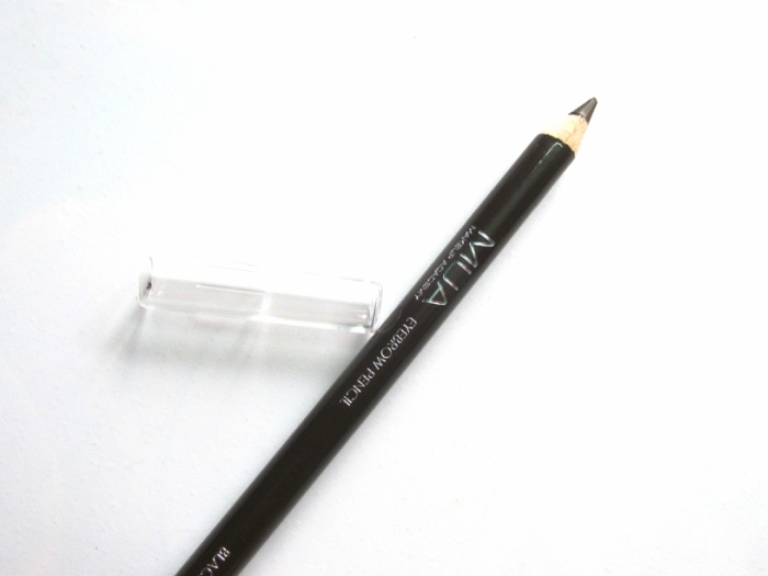 MUA Eyebrow Pencil Black Brown Review cap by side