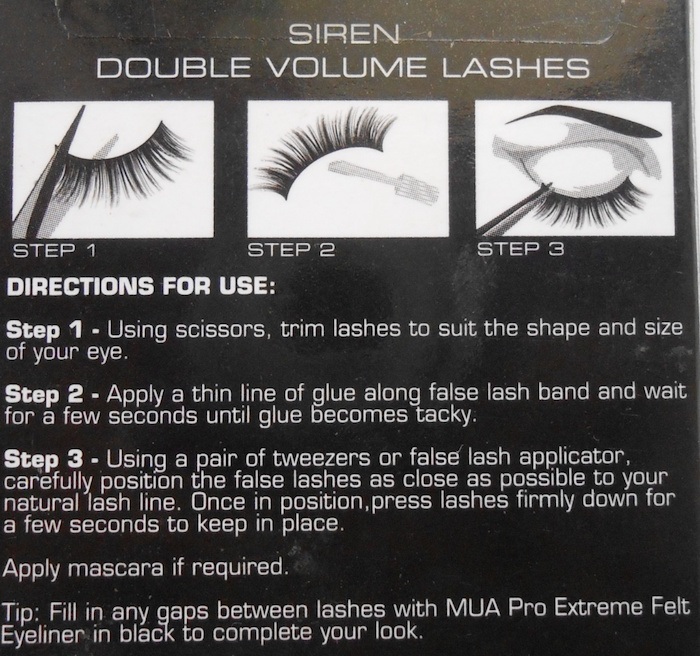 MUA Siren Double Volume Lashes how to use