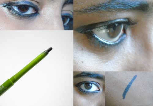 Maybelline Define a Line Eyeliner Ebony Black Review Eye swatch