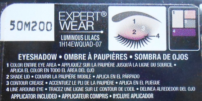 Maybelline Expert Wear Eyeshadow Luminous Lilacs how to use