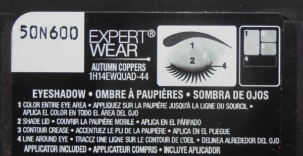Maybelline Expert Wear Eyeshadow Quad Autumn Coppers Review7