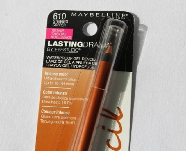 Maybelline Eyestudio Lasting Drama Waterproof Gel Pencil Striking Copper Review1
