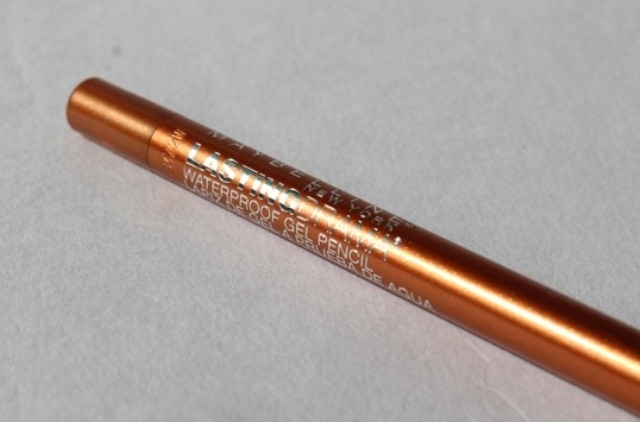 Maybelline Eyestudio Lasting Drama Waterproof Gel Pencil Striking Copper Review5