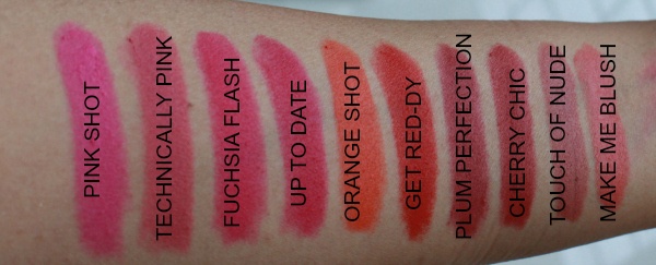 Maybelline The Powder Mattes Lipstick Swatches On Hand