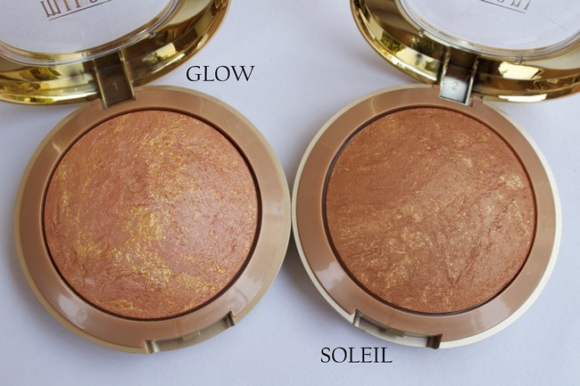 Milani Baked Bronzer Soleil and Glow Opened