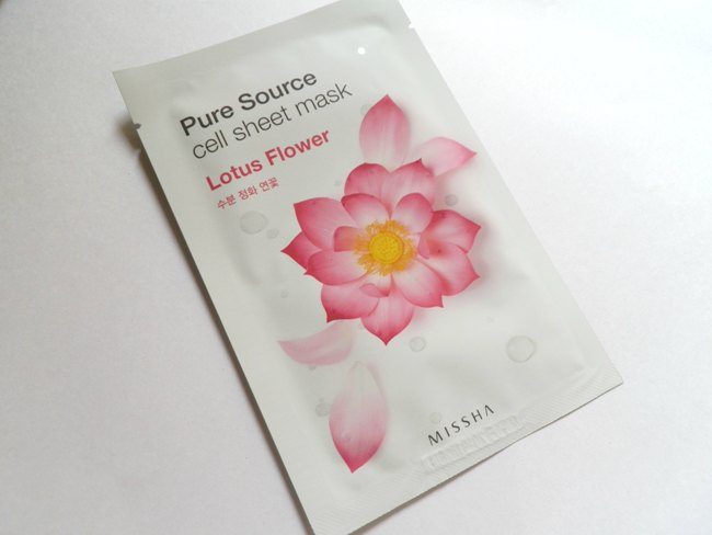 Missha Pure Source Lotus Cell Sheet Mask Review2