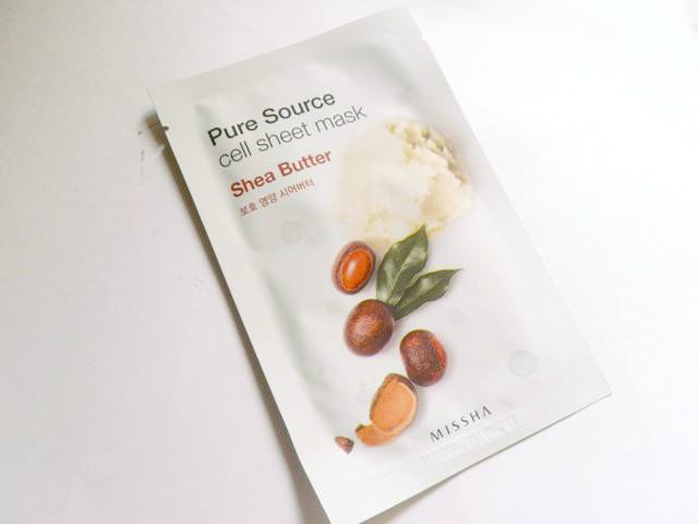 Missha Pure Source Shea Butter Cell Sheet Mask Review2