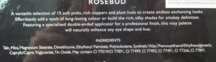 Natio Natural Shades Eyeshadow Palette Rosebud ingredients