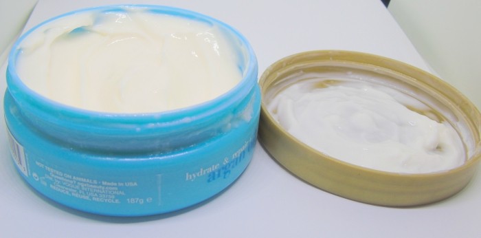 OGX Argan Oil of Morocco Extra Strength Creamy Hair Butter Review Open lid