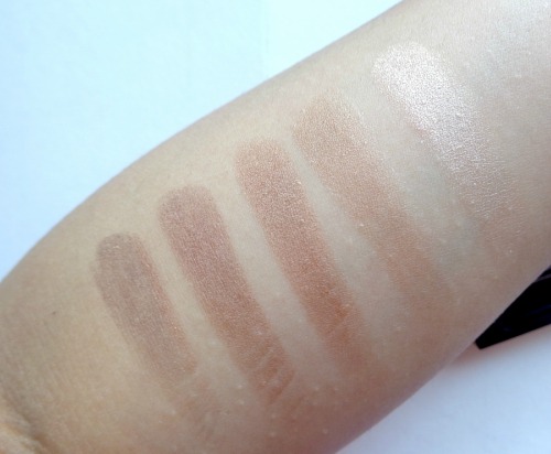 Physicians Formula Shimmer Strips Custom Eye Enhancing Shadow and Liner Warm Nude Review Hand swatch