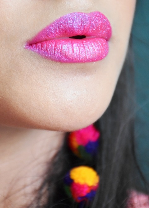 Pink Glittery Lips