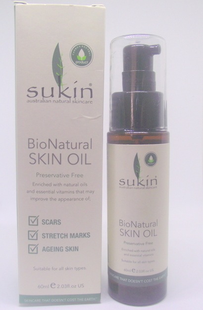 Sukin Bionatural Skin Oil packaging