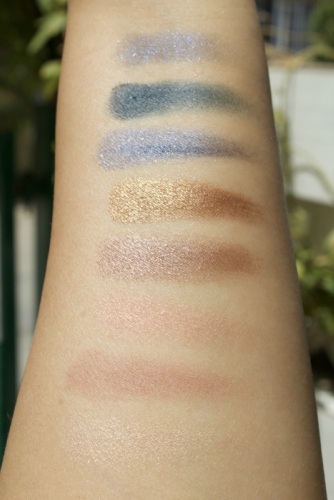 Swatch Row one Makeup Revolution Fortune Favours The Brave