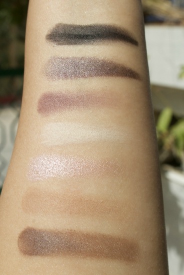 Swatch Row three Makeup Revolution Fortune Favours The Brave