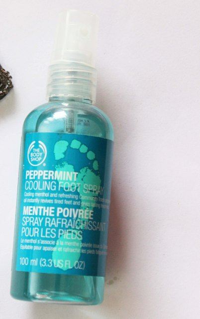 The Body Shop Peppermint Cooling Foot Spray packaging