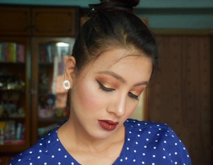 Warm and Bold Party Makeup Look