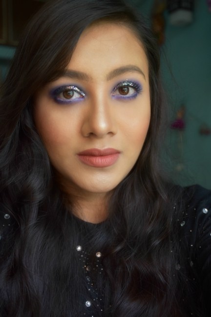 blue smokey eyes makeup tutorial