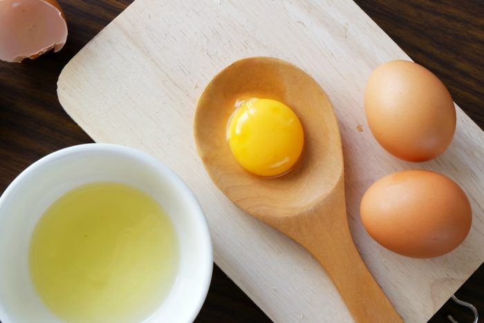 egg and egg white