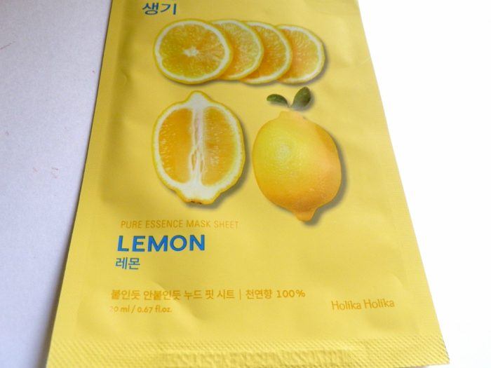 lemon sheet mask