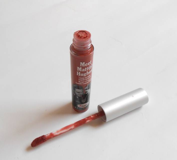 theBalm Sincere Meet Matte Hughes Long Lasting Liquid Lipstick open tube