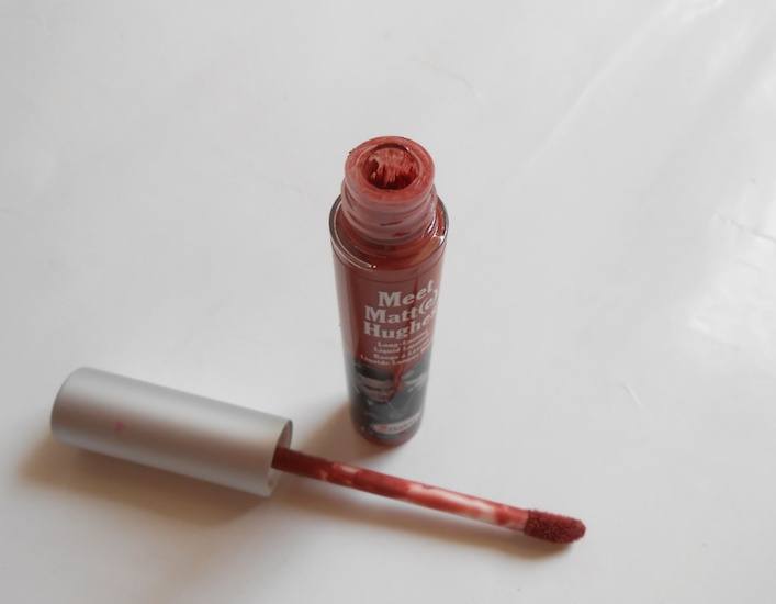 theBalm Sincere Meet Matte Hughes Long Lasting Liquid Lipstick tube open