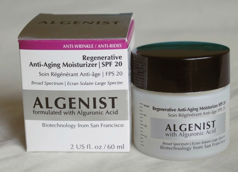Algenist Regenerative Anti-Aging Moisturizer SPF 20 Review Tub with Cover