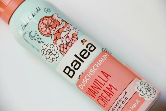 Balea Vanilla Cream Shower Foam Review Packaging