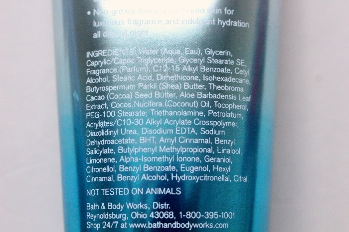 Bath and Body Works Juniper Breeze Ultra Shea Body Cream ingredients