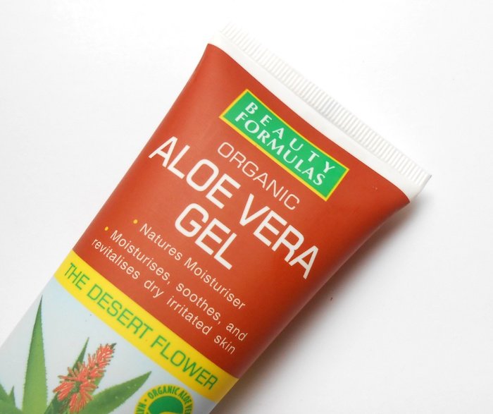 Beauty Formulas Organic Aloe Vera Gel label