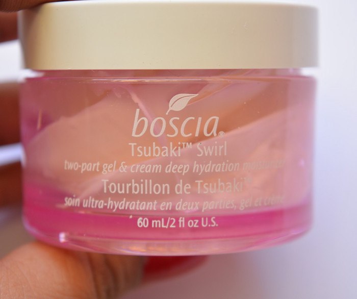 Boscia Tsubaki Swirl Two Part Gel and Cream Deep Hydration Moisturizer outer packaging