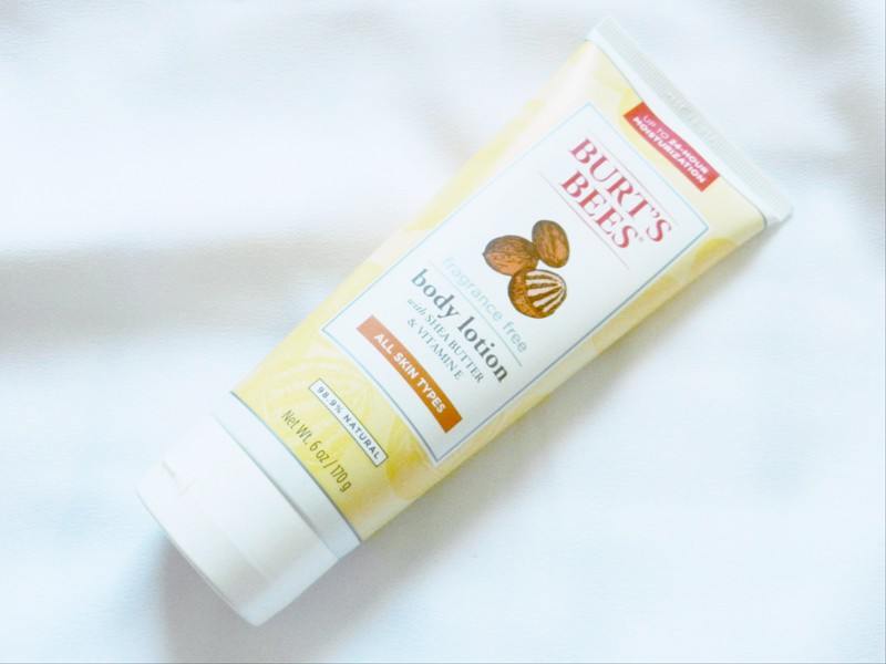 Burts Bees Fragrance Free Shea Butter and Vitamin E Body Lotion Review
