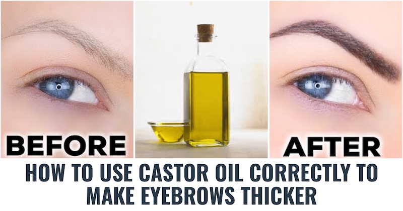 Castor oil eyebrows