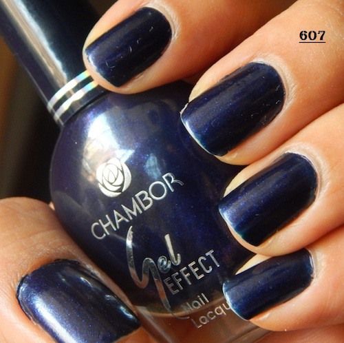 Chambor Gel Effect Nail Lacquer 607 on nails