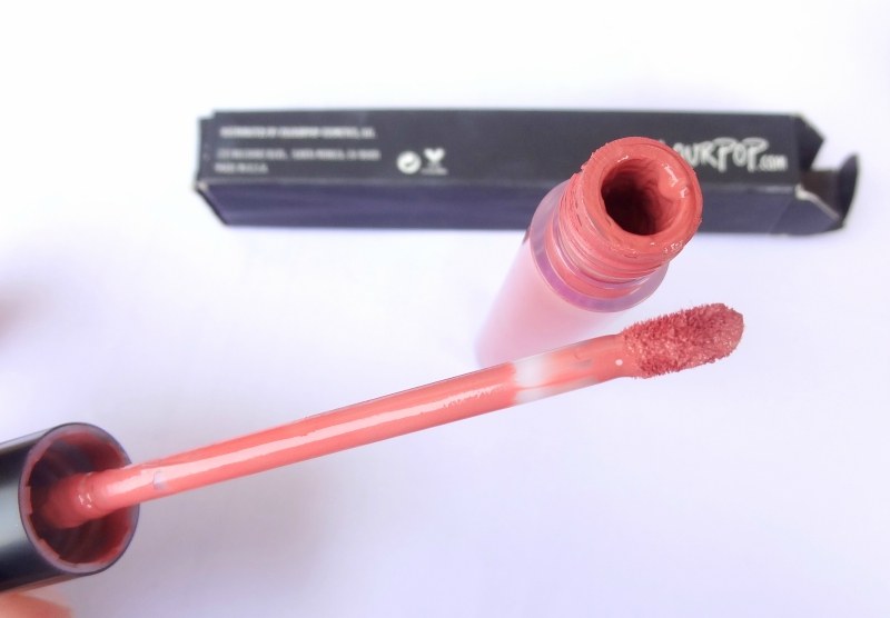 ColourPop Ultra Satin Lip Bare Necessities Review Applicator and shade