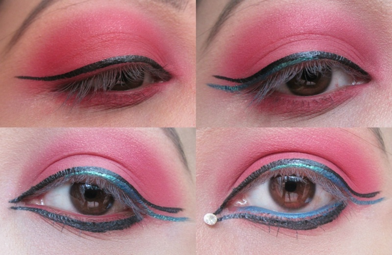 Dual Colored Double Winged Eyeliner