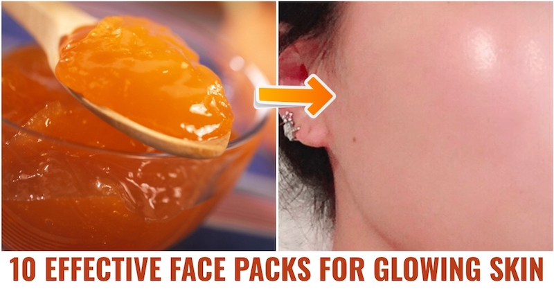 Effective face packs for glowing skin