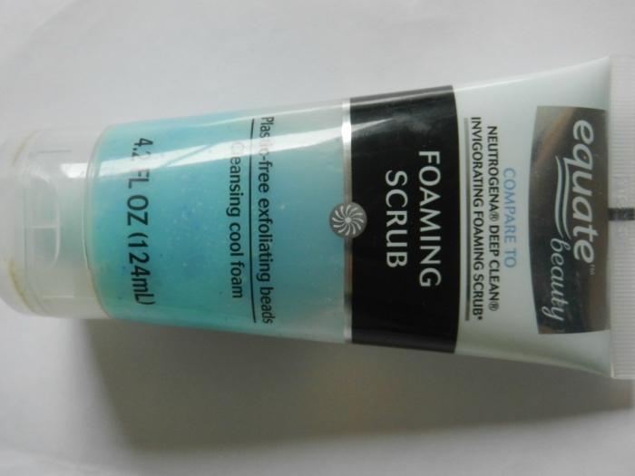 Equate Beauty Foaming Scrub Review Packaging