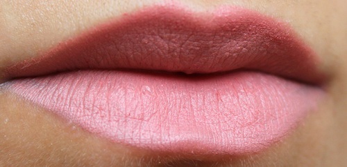 Estee Lauder Pure Color Love Lipstick Blase Buff lip swatch