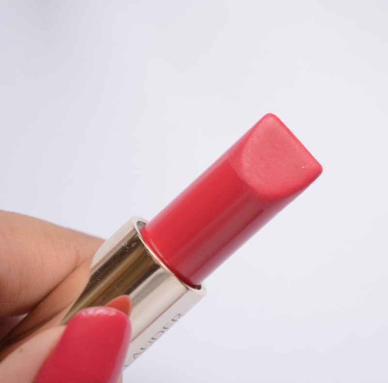 Estee Lauder Pure Color Love Lipstick Shock and Awe Review