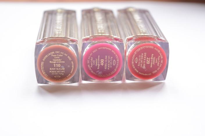 Estee Lauder Pure Color Love Lipstick Shock and Awe shade names