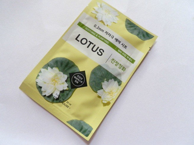 Etude House Lotus Sheet Mask Review