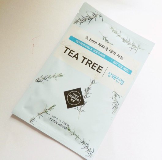 Etude House Therapy Air Mask Tea Tree Review Packaging