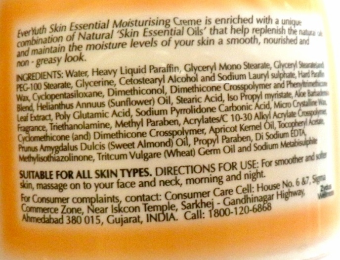 EverYuth Skin Essential Moisturising Creme Review Product Description