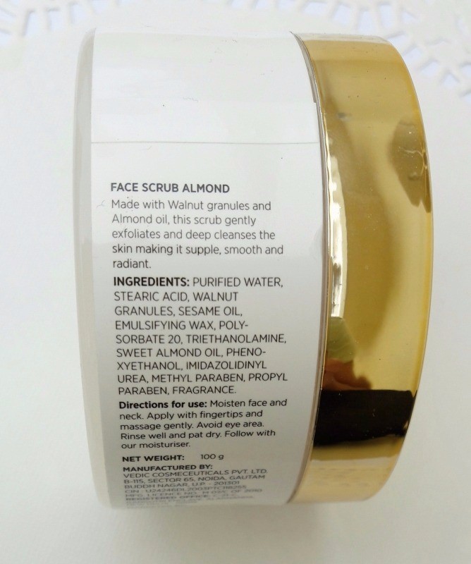 Fabindia Almond Face Scrub Review Ingredients